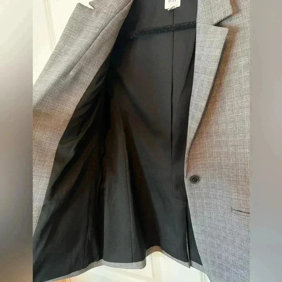 Gap Glen Plaid Black Blazer - Picture 7 of 11